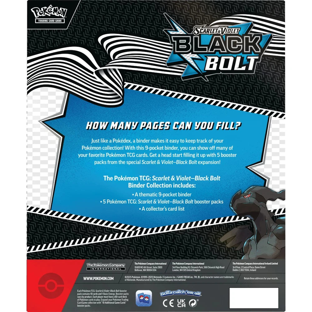 Scarlet & Violet: Black Bolt Zekrom Binder Collection (SV10.5)
