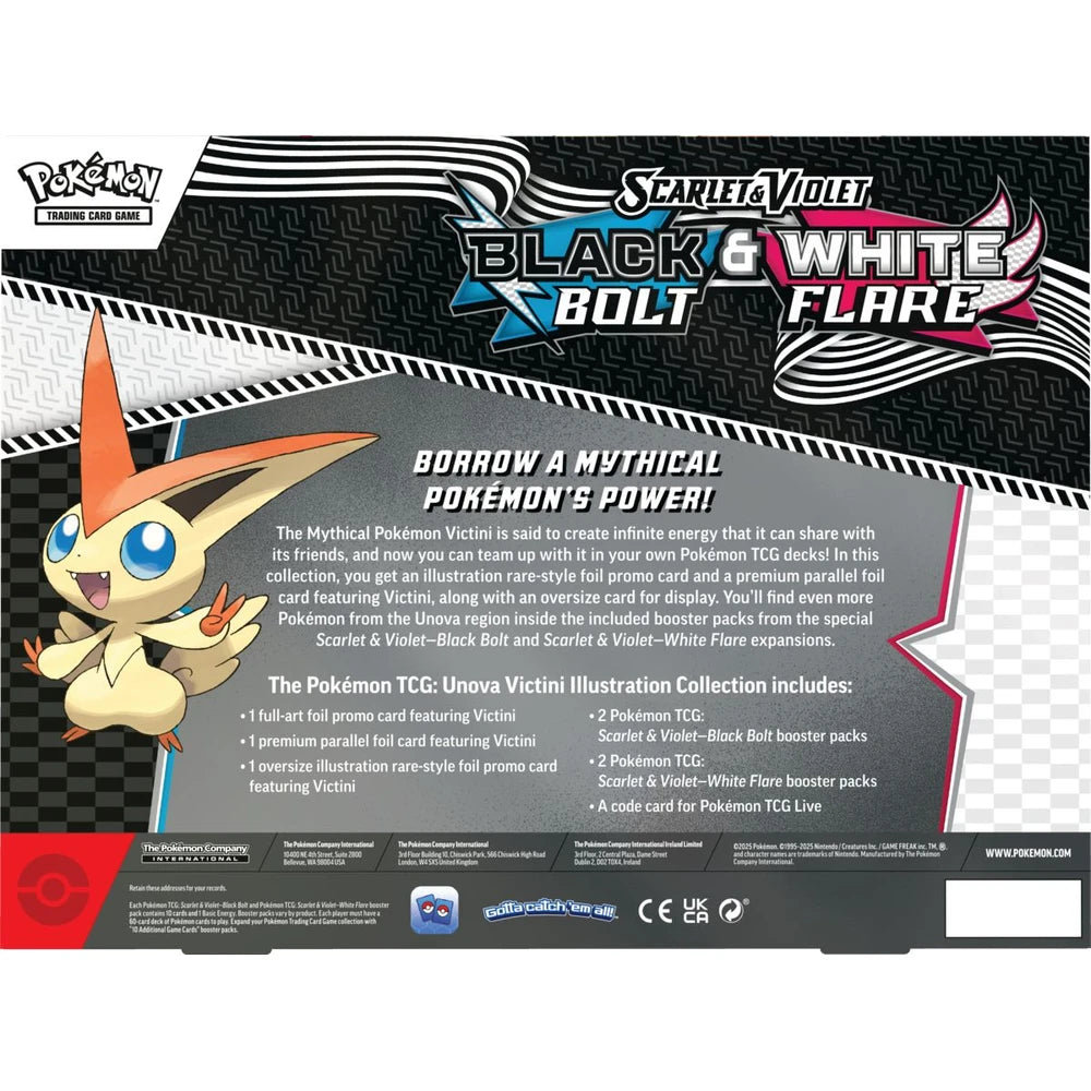 Scarlet & Violet: Pokémon Black Bolt & White Flare Victini Illustration Collection (SV10.5)