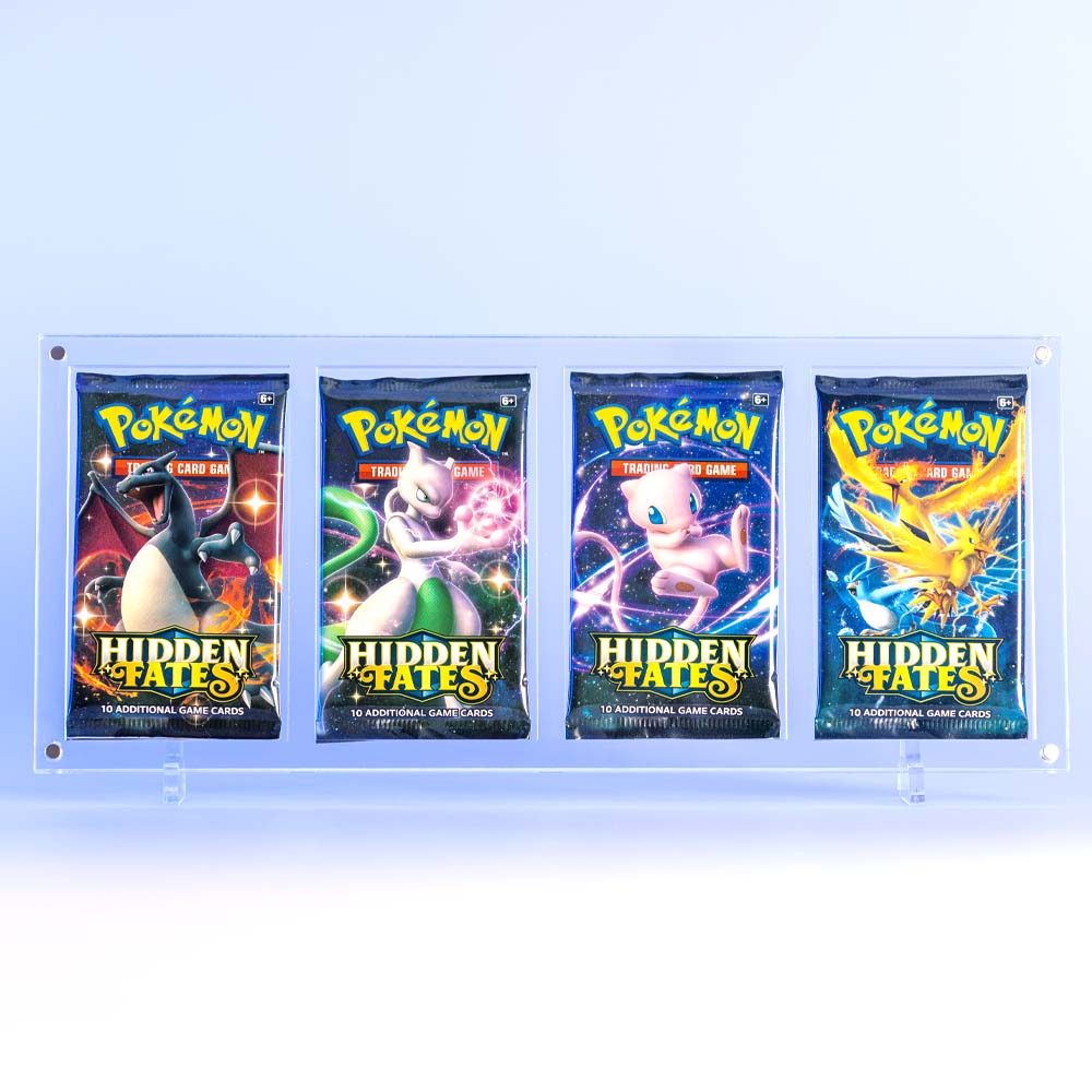 Plexitový displej pre set 4 booster balíčkov