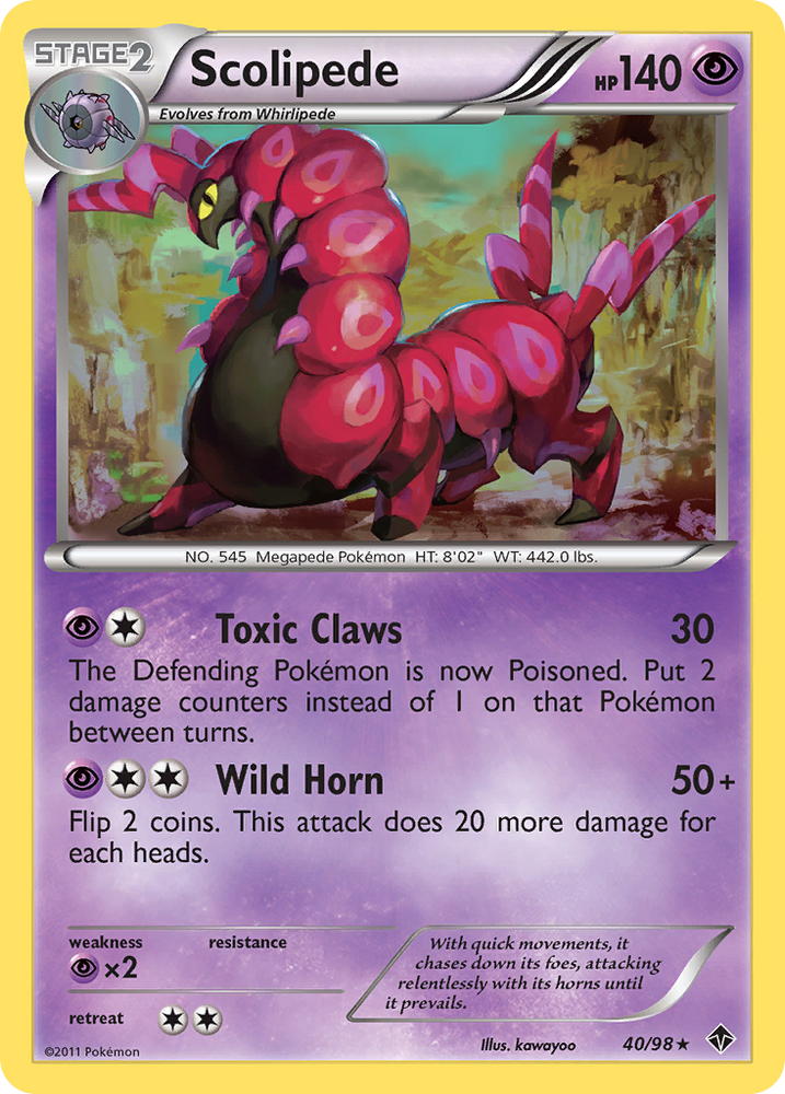 Scolipede (40/98) [Black &amp; White: Emerging Powers] 