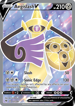 Aegislash V (177) [Sword & Shield: Vivid Voltage] 