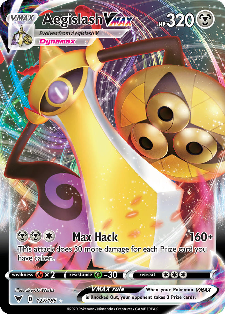 Aegislash VMAX (127) [Sword & Shield: Vivid Voltage] 