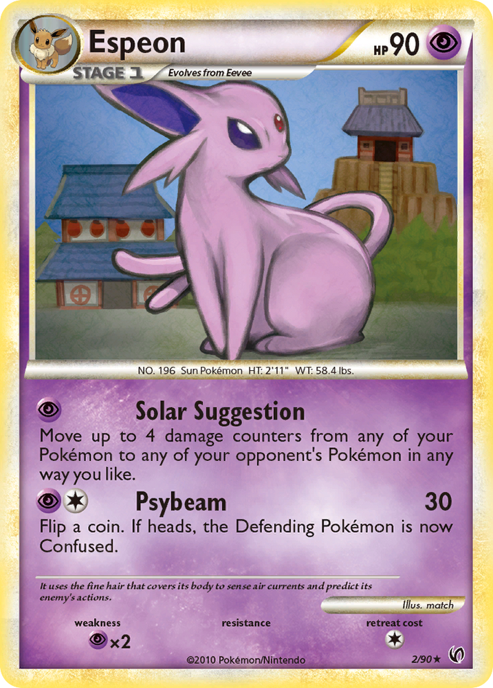 Espeon (2/90) [HeartGold &amp; SoulSilver: Undaunted] 