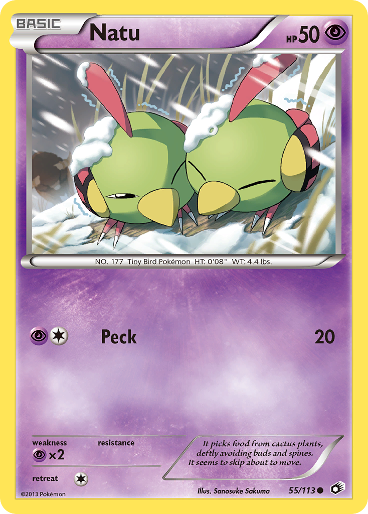 Natu (55/113) [Black & White: Legendary Treasures] 