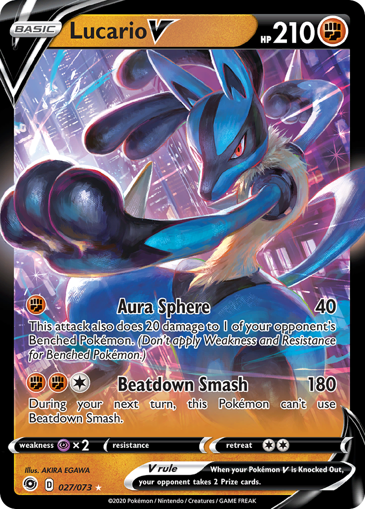 Lucario V (27/073) [Sword & Shield: Champion's Path] 