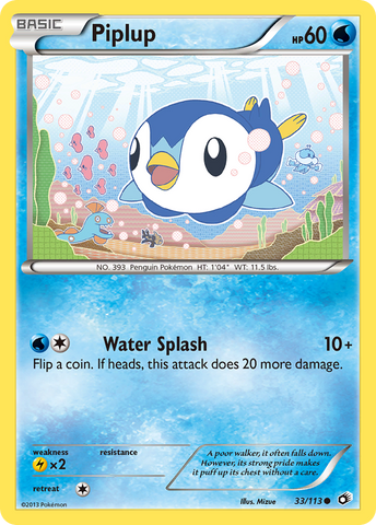 Piplup (33/113) [Black &amp; White: Legendary Treasures] 