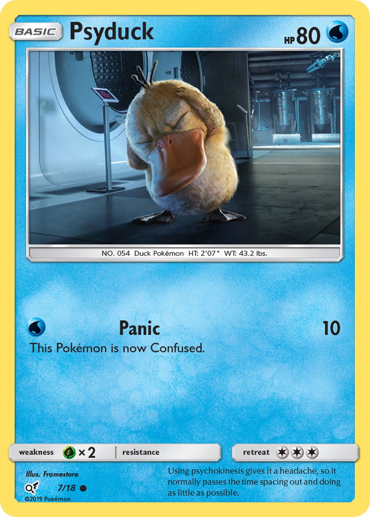 Psyduck (7/18) [Sun & Moon: Detective Pikachu] 