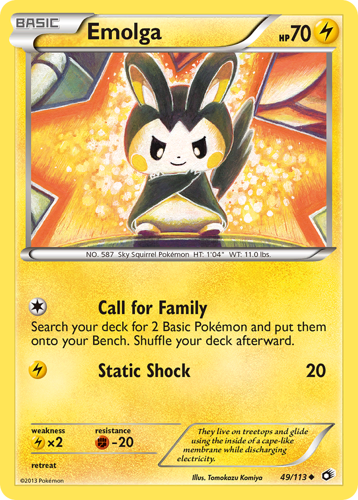 Emolga (49/113) [Black & White: Legendary Treasures] 