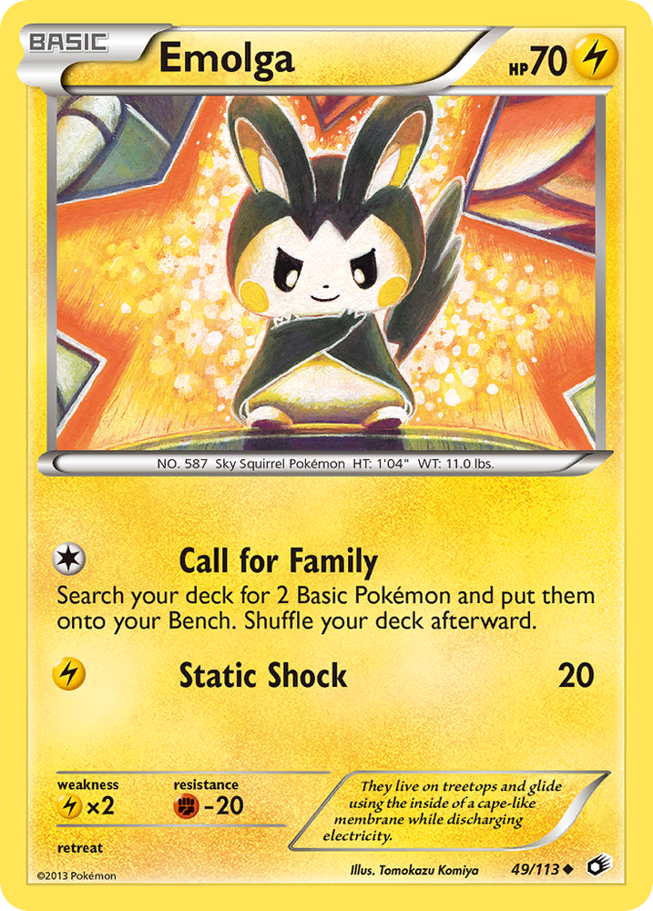 Emolga (49/113) [Black &amp; White: Legendary Treasures] 