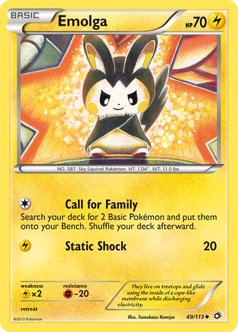 Emolga (49/113) [Black &amp; White: Legendary Treasures] 