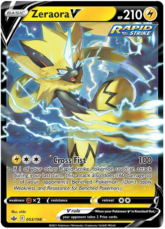 Zeraora V (053/198) [Sword & Shield: Chilling Reign] 