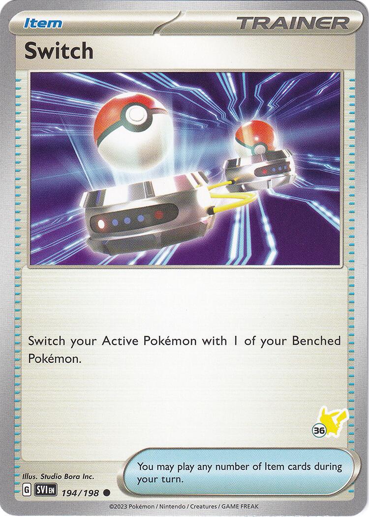 Switch (194/198) (Pikachu Stamp #36) [Battle Academy 2024]