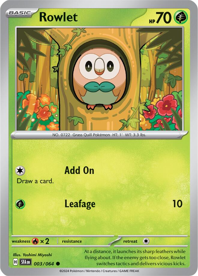 Rowlet (003/064) [Scarlet & Violet: Shrouded Fable]