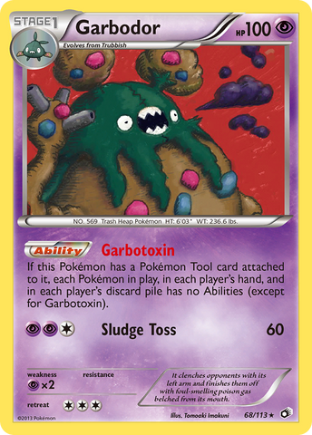 Garbodor (68/113) [Black &amp; White: Legendary Treasures] 