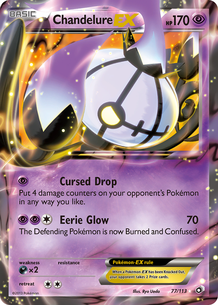 Chandelure EX (77/113) [Black & White: Legendary Treasures] 