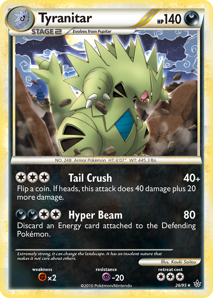 Tyranitar (26/95) [HeartGold &amp; SoulSilver: Unleashed] 