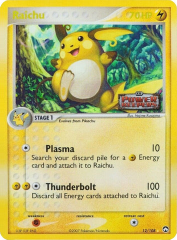 Raichu (12/108) (Stamped) [EX: Power Keepers]