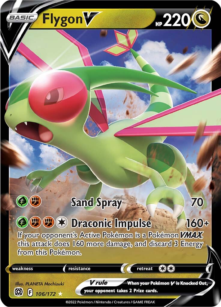 Flygon V (106/172) [Sword & Shield: Brilliant Stars] 