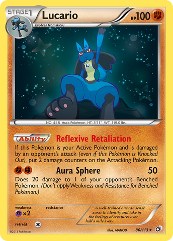 Lucario (80/113) [Black &amp; White: Legendary Treasures] 