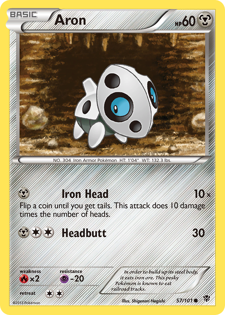 Aron (57/101) [Black & White: Plasma Blast] 