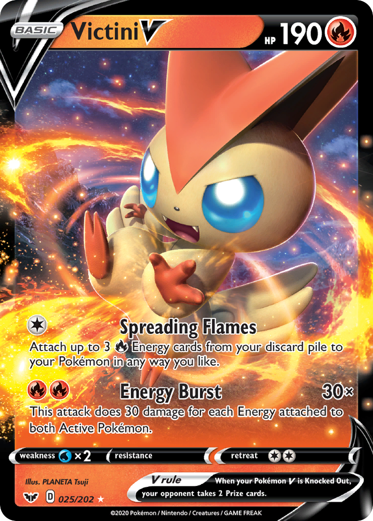 Victini V (25/202) [Sword & Shield: Base Set] 