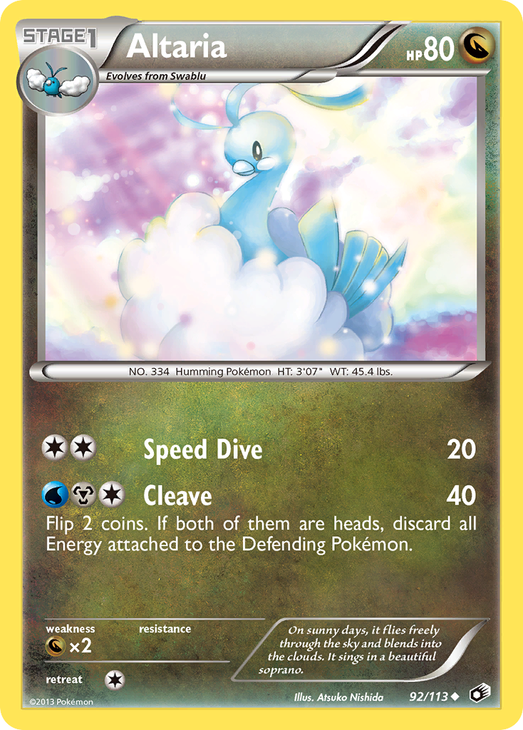 Altaria (92/113) [Black & White: Legendary Treasures] 