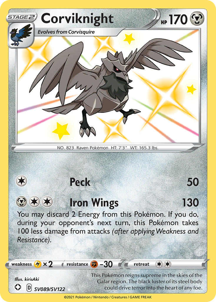 Corviknight (SV089/SV122) [Sword & Shield: Shining Fates] 