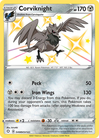 Corviknight (SV089/SV122) [Sword &amp; Shield: Shining Fates] 