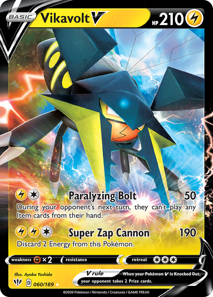 Vikavolt V (60/189) [Sword &amp; Shield: Darkness Ablaze] 