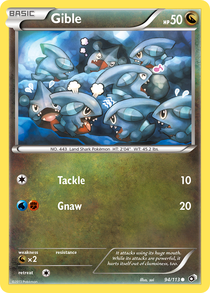 Gible (94/113) [Black & White: Legendary Treasures] 