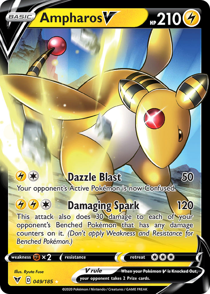 Ampharos V (49) [Sword & Shield: Vivid Voltage] 