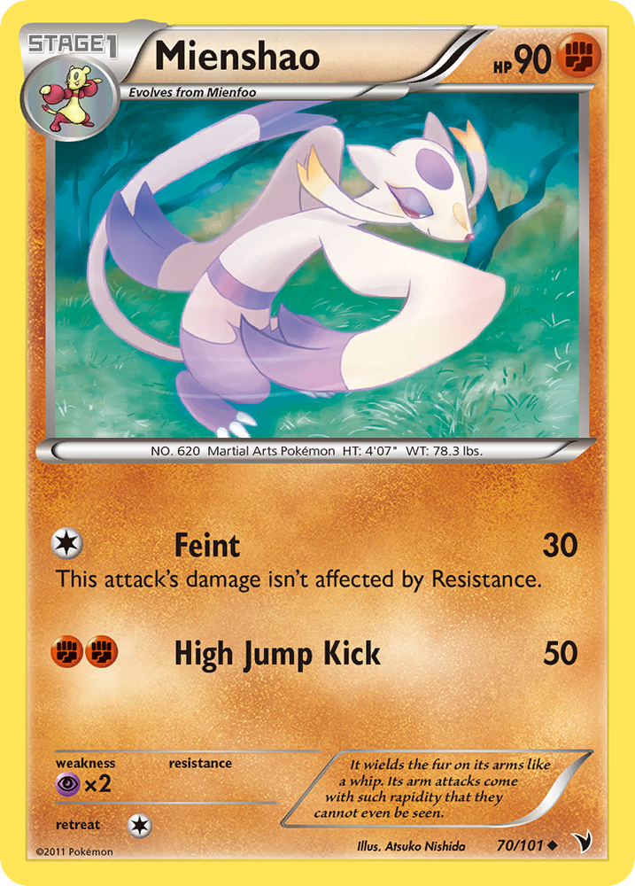 Mienshao (70/101) [Black &amp; White: Noble Victories] 