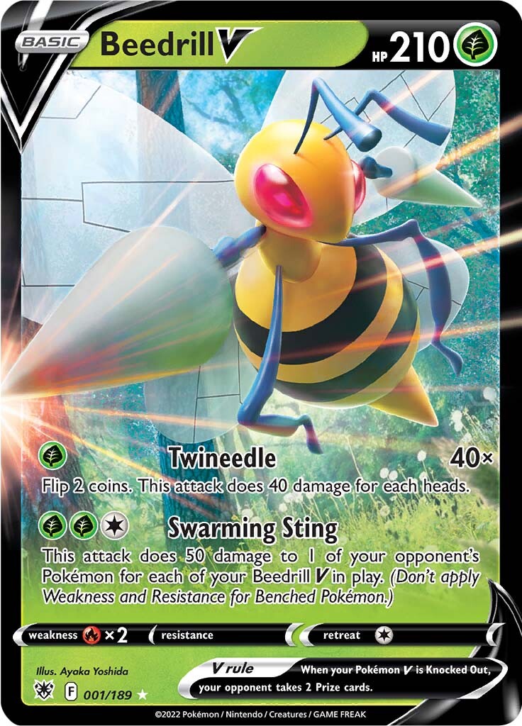 Beedrill V (001/189) [Sword & Shield: Astral Radiance] 