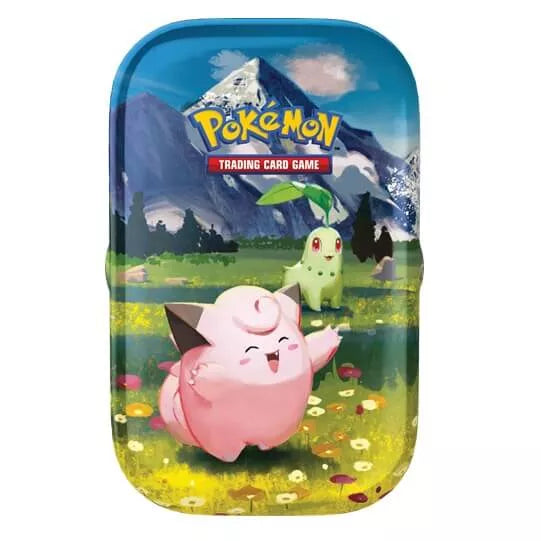 ME2.5_ Ascended Heroes Mini Tin Clefairy, Chikorita