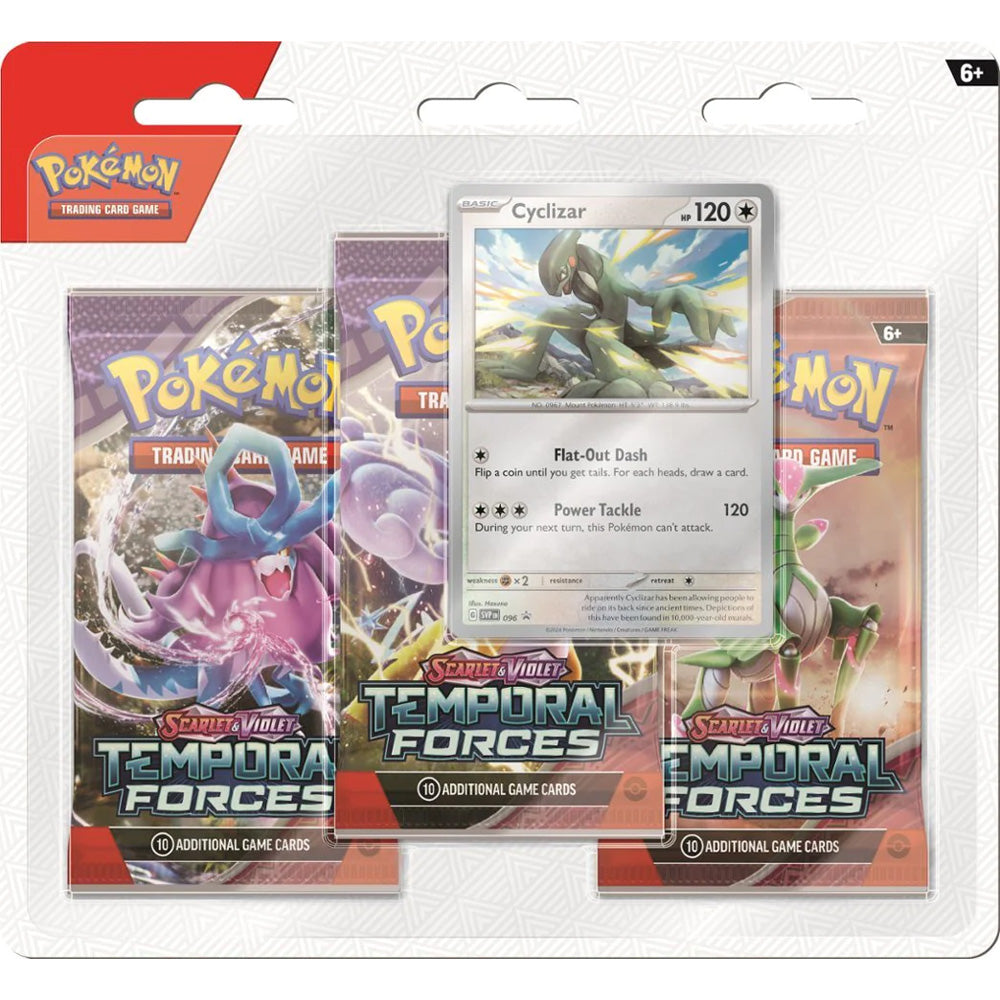 Scarlet & Violet: Temporal Forces - 3-Pack Blister (Cyclizar)