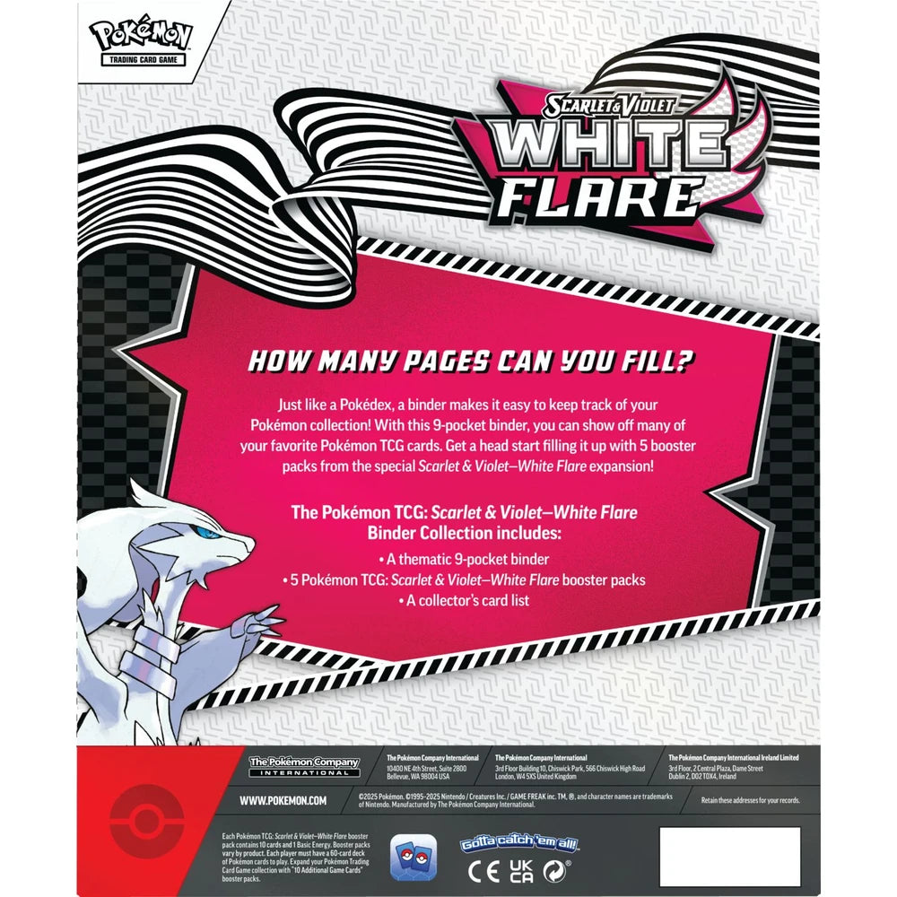 Scarlet & Violet: Pokémon: White Flare Reshiram Binder Collection (SV10.5)