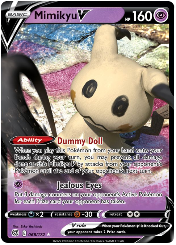 Mimikyu V (068/172) [Sword & Shield: Brilliant Stars] 