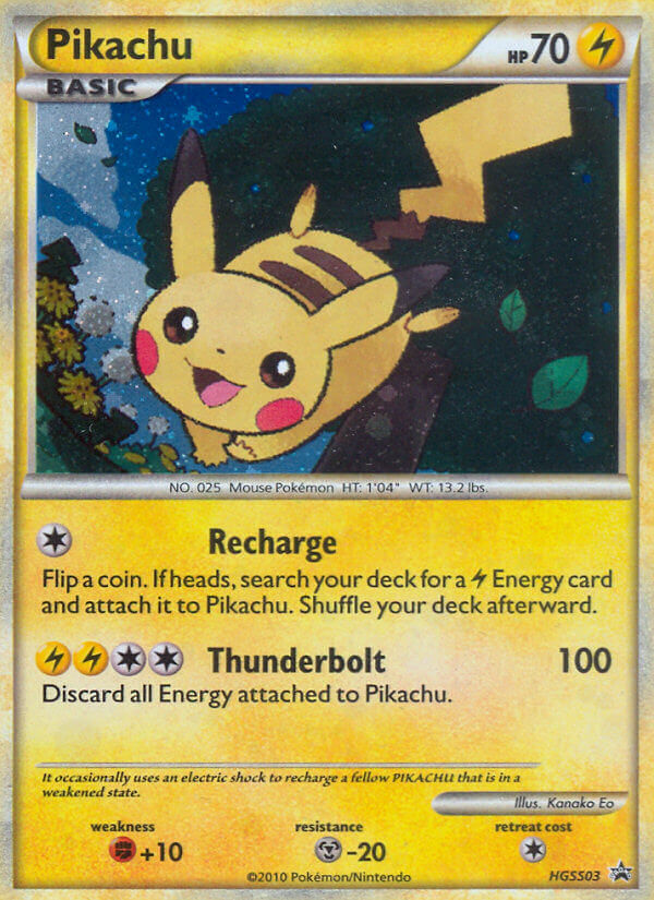 Pikachu (HGSS03) [HeartGold &amp; SoulSilver: Black Star Promos] 