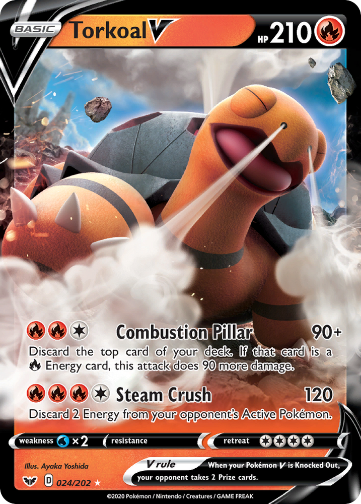 Torkoal V (24/202) [Sword &amp; Shield: Base Set] 