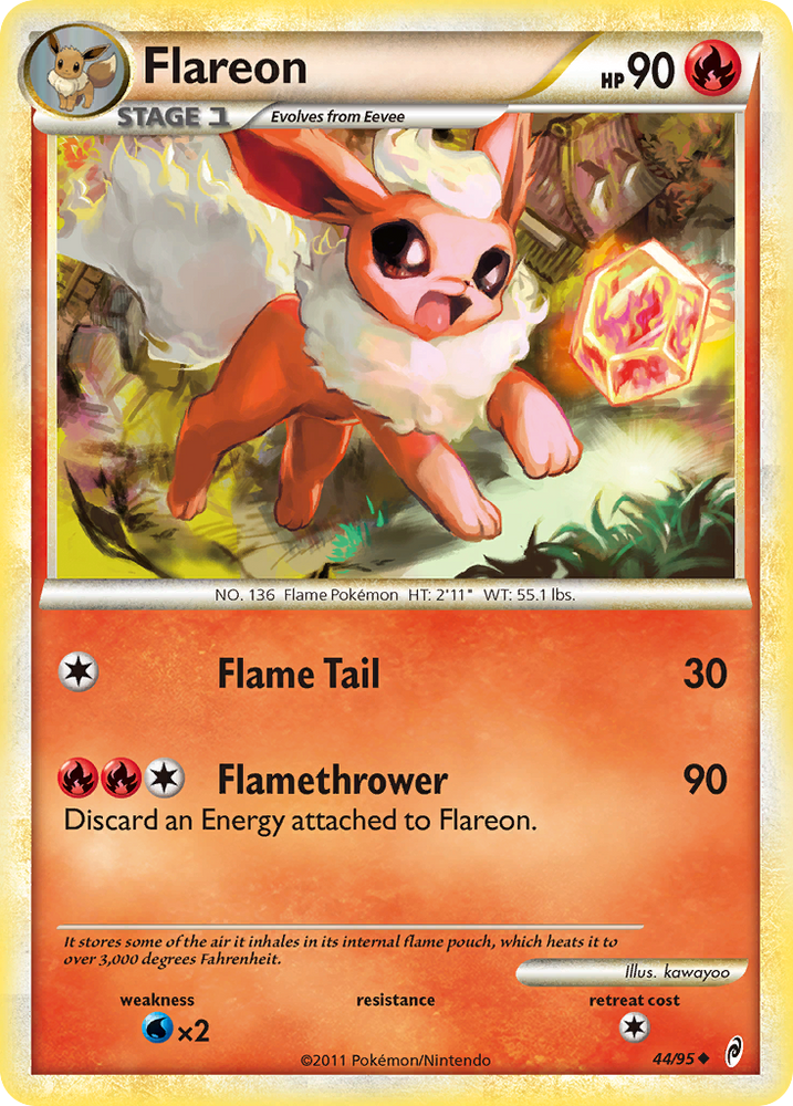 Flareon (44/95) [HeartGold &amp; SoulSilver: Call of Legends] 