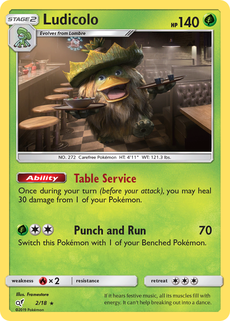 Ludicolo (2/18) [Sun & Moon: Detective Pikachu] 