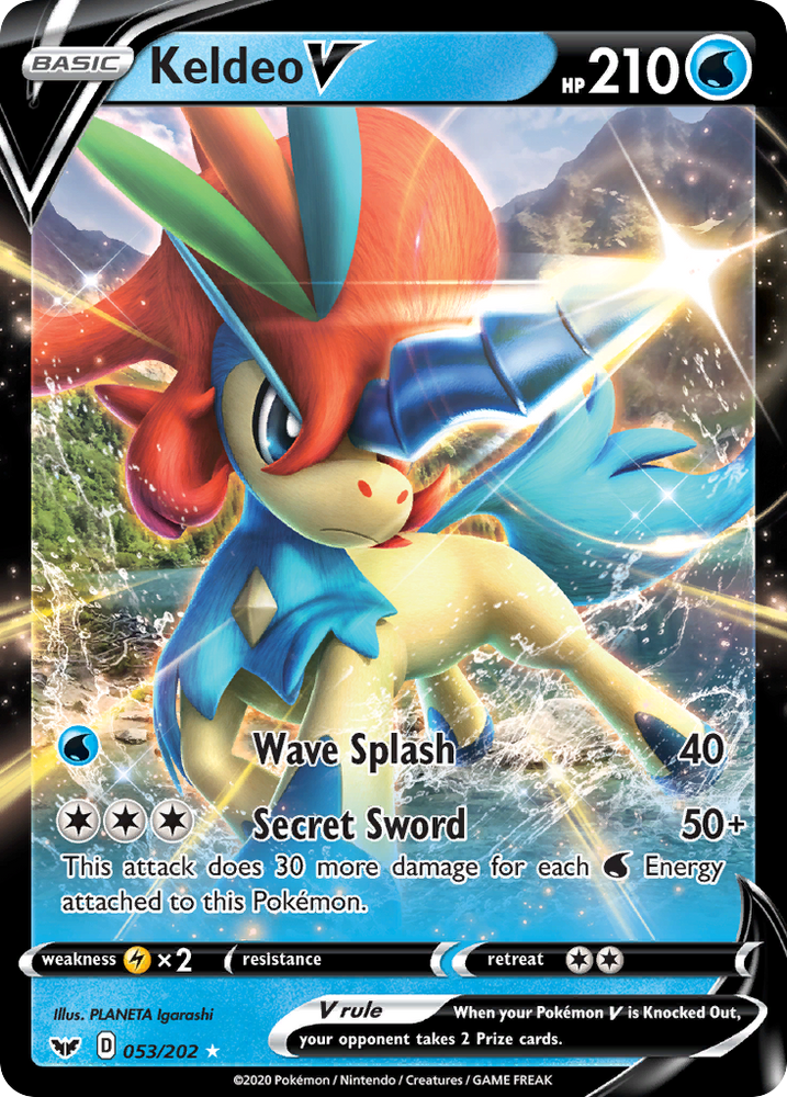 Keldeo V (53/202) [Sword &amp; Shield: Base Set] 