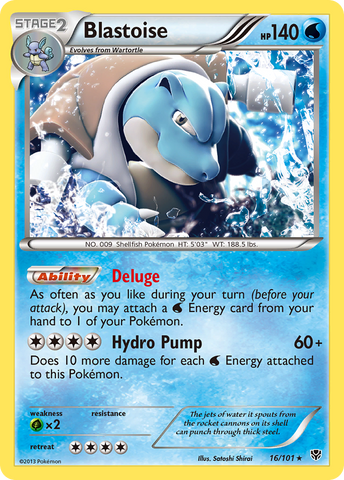 Blastoise (16/101) [Black &amp; White: Plasma Blast] 