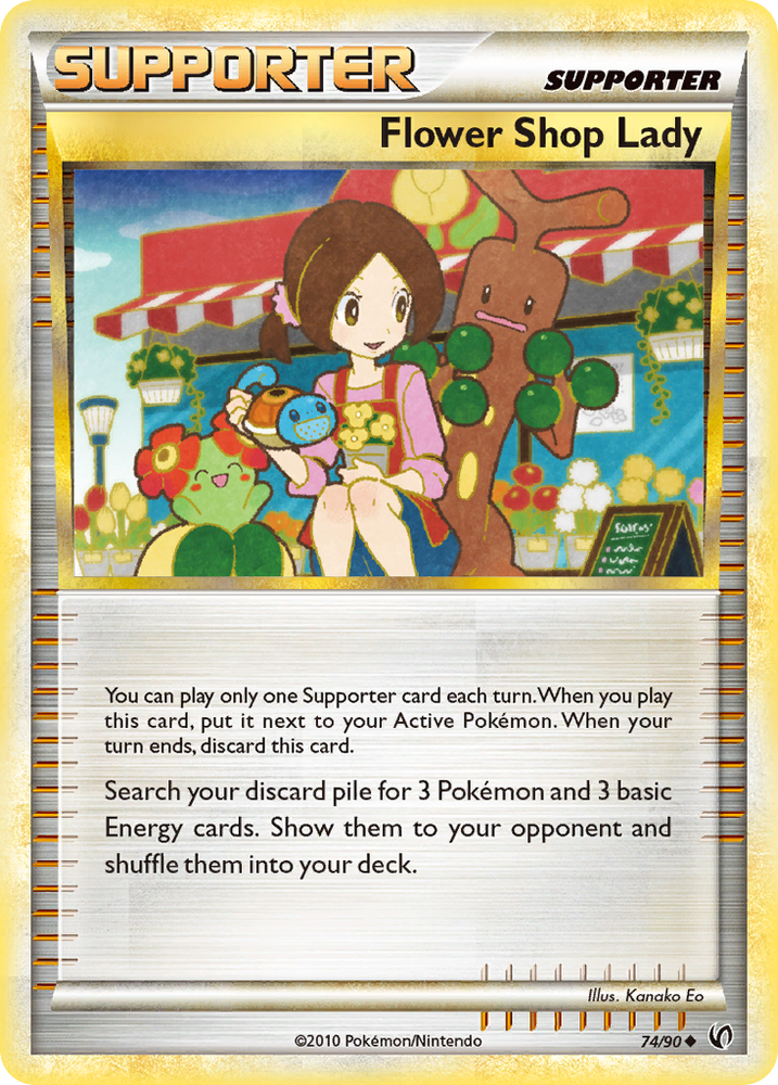 Flower Shop Lady (74/90) [HeartGold &amp; SoulSilver: Undaunted] 