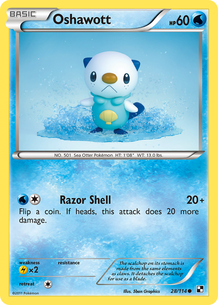 Oshawott (28/114) [Black &amp; White: Base Set] 