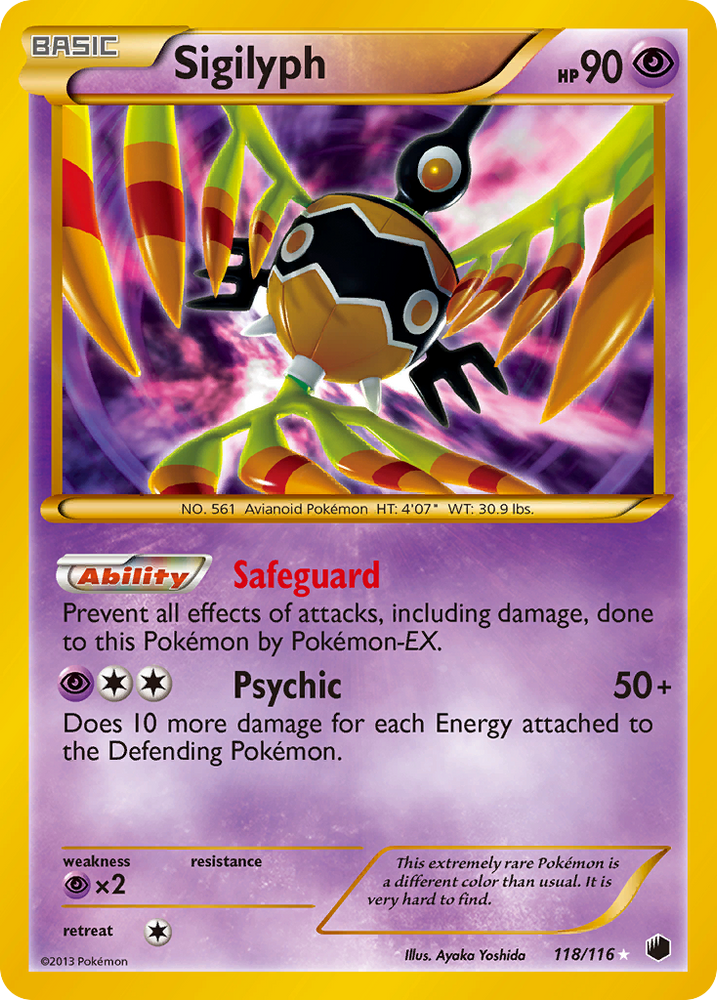 Sigilyph (118/116) [Black &amp; White: Plasma Freeze] 