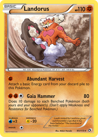 Landorus (85/113) [Black &amp; White: Legendary Treasures] 