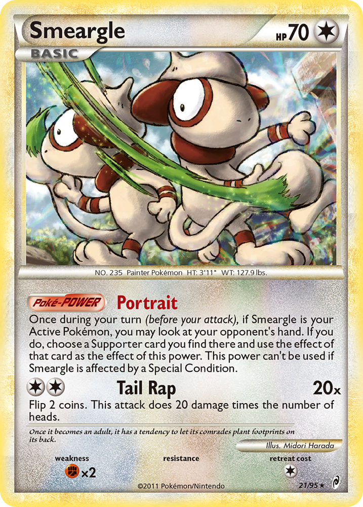 Smeargle (21/95) [HeartGold &amp; SoulSilver: Call of Legends] 