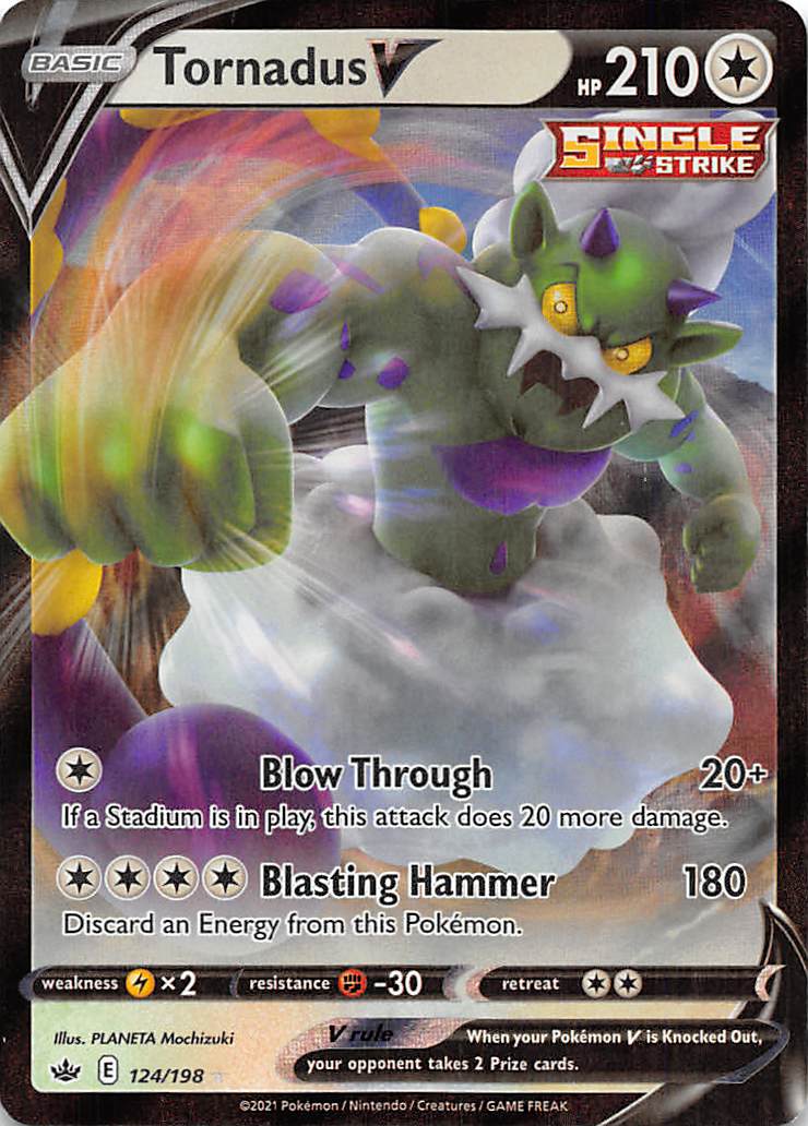 Tornadus V (124/198) [Sword & Shield: Chilling Reign] 