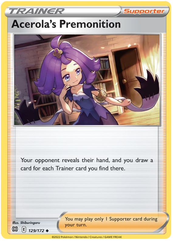 Acerola's Premonition (129/172) [Sword & Shield: Brilliant Stars] 